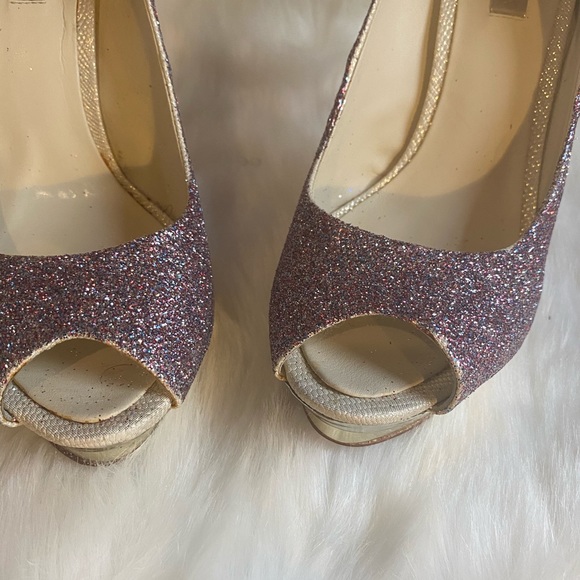 Bcbg maxazria customized glitter prom shoes - Picture 4 of 8